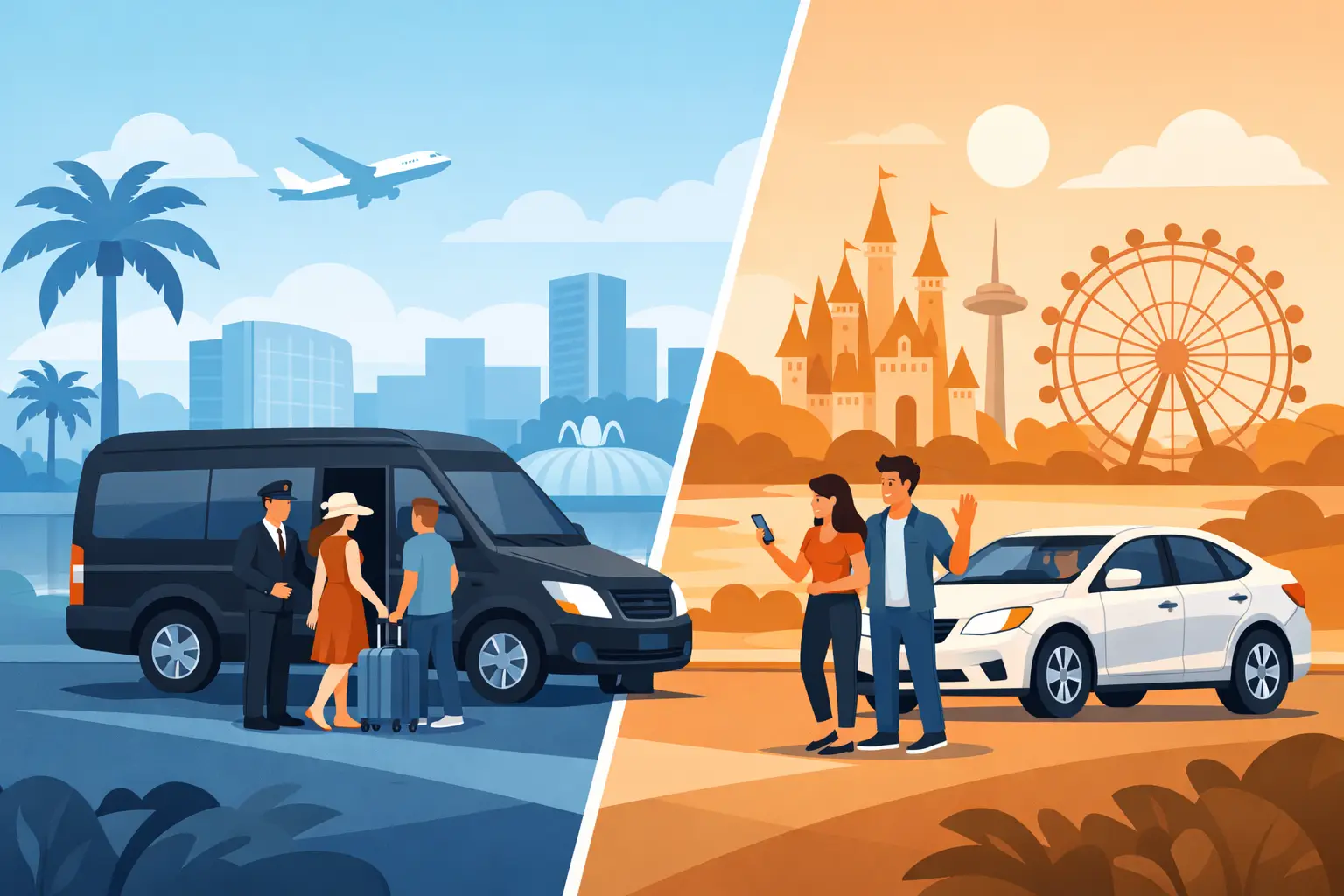Private Shuttle vs Rideshare Orlando