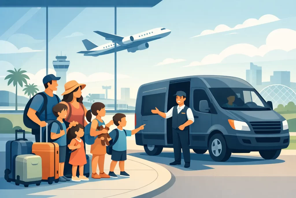 Airport Transfer for Large Families in Orlando