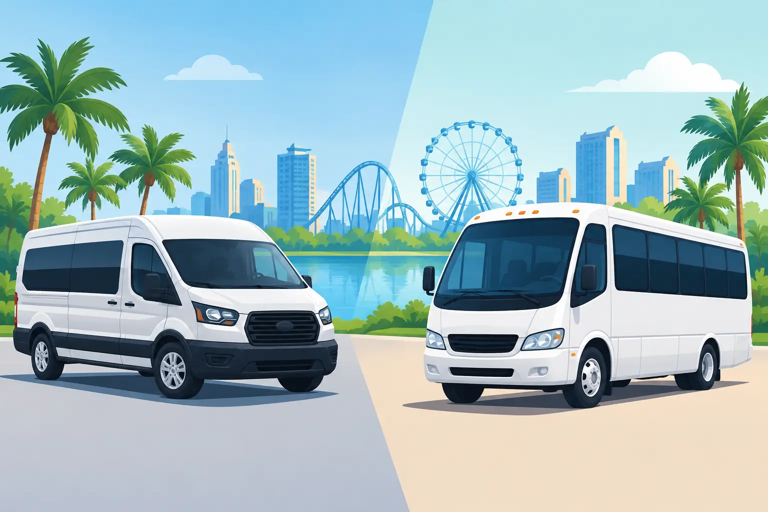Van Versus Minibus Service for Orlando Trips